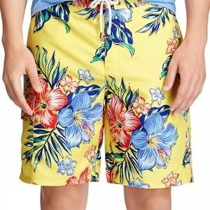 Polo Ralph Lauren Hibiscus Floral Swim‎ Trunks Large